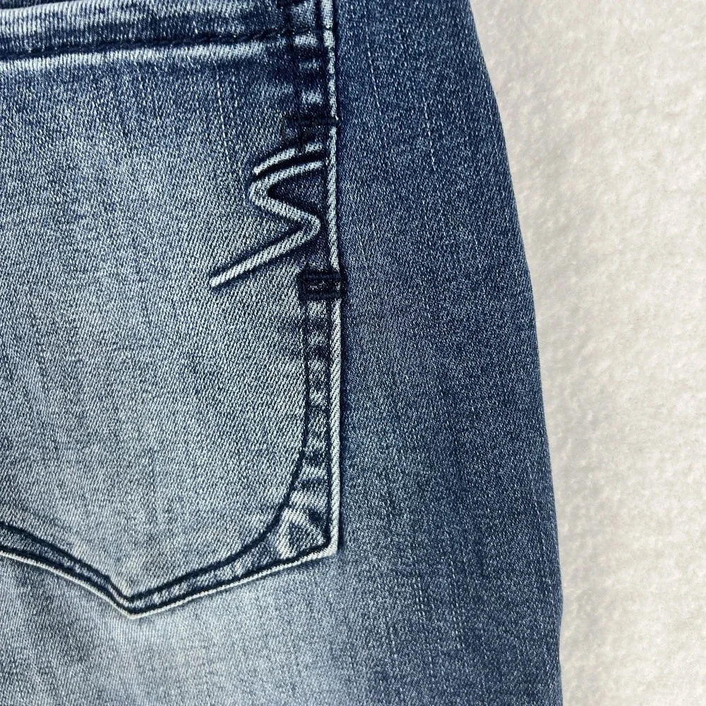 Secrets With‎ Love Super High Narrow Waist Lace-Up Skinny Jean Womens Juniors 11